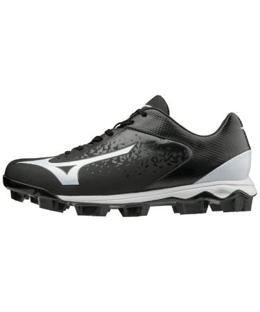 Mizuno Select Nine TPU Low Molded Baseball Cleat Unisex Cleat 7.5 Black White