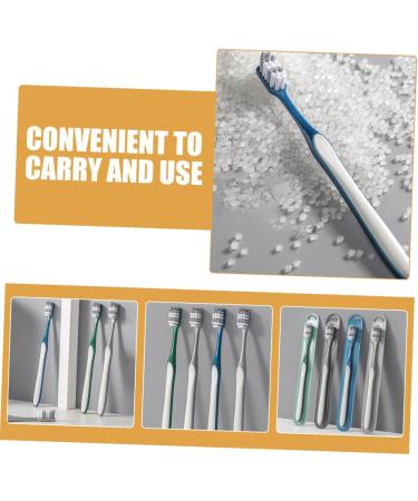 Eco-Friendly Wofashpuret Reusable Toothbrush Set - 8 Hard Bristles | Travel Size & Durable for Men - Buy Online on GoSupps.com