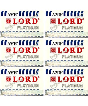 Lord Platinum Stainless Double Edge Razor Blades 30 Ct