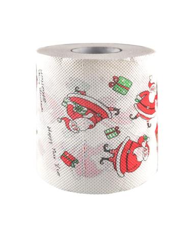 Amosfun Christmas Santa Toilet Paper Tissue Napkin Prank Fun Birthday Party