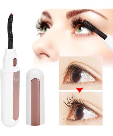 Qukaim Eyelash Curling Tool Electric Eyelash Curler Fast Heating Natural Curling Tool Long Lasting White - Buy Online on GoSupps.com