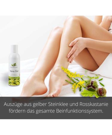Naturprodukte Schwarz Vena Leg & Vein Gel - 150 ml with Sweet Clover & Horse Chestnut - International Shipping Available - Buy Online on GoSupps.com