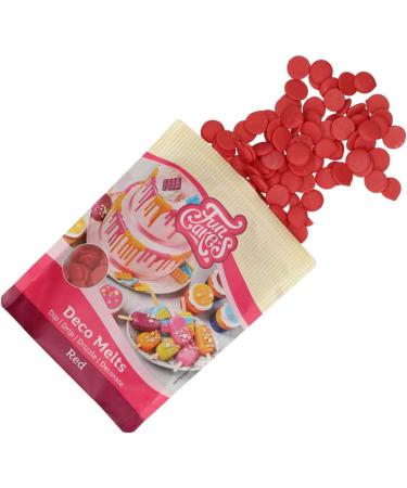 FunCakes Deco Melts Red 250g | AZO-Free | Vibrant Color for Cake Decorating - Buy Online on GoSupps.com