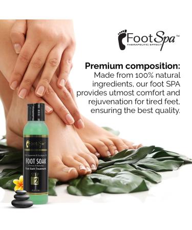 FOOT SPA: Eucalyptus & Peppermint Foot Soak - Cleanses Softens & Refreshes 4 Oz | International Shipping Available - Buy Online on GoSupps.com