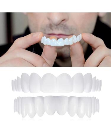Flipped Warm 2 Pairs of Veneers Teeth - Instant Cosmetic Dentures for Bright Smiles | Global Shipping - Buy Online on GoSupps.com