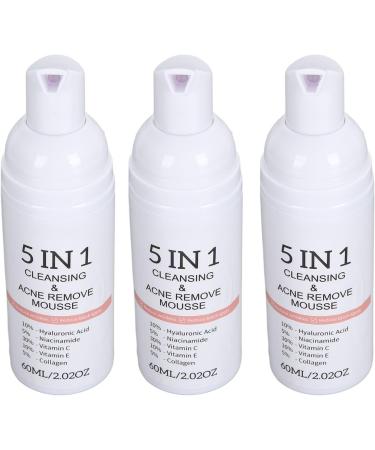 Facial Cleansing Mousse 5-in-1 Firming Foaming Facial Cleanser Moisturizing for Daily Use - Buy Online on GoSupps.com