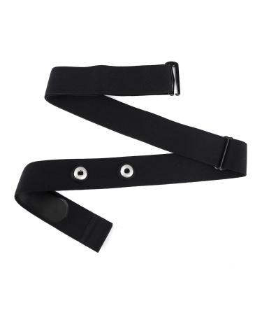 hoeslaw Heart Rate Monitor Replacement Strap Compatible with Polar H10 H9 H7 Wahoo Adjustable Length 65-95cm Soft HRM Chest Strap (Black)