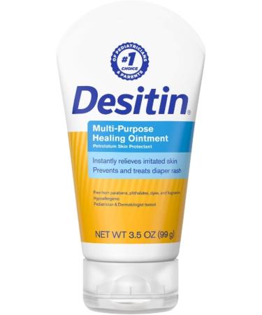 DESITIN Multipurpose Baby Diaper Rash Ointment with White Petrolatum Skin Protectant 3.5 oz (Pack of 2)