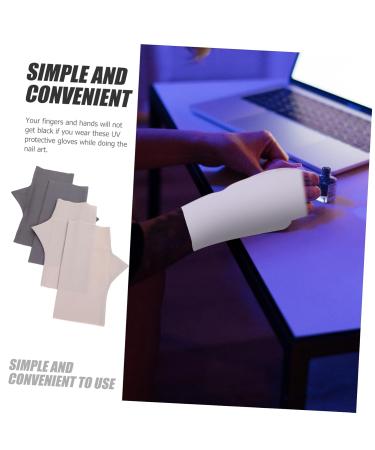 ABOOFAN 2 Pairs Pink Gloves Manicure Uv Gloves Uv Nail Gloves Nail Anti-uv Gloves Nail Art Supplies Uv Protection Gloves for Nail Women Nail Art Gloves Nylon Women's Gel - Buy Online on GoSupps.com