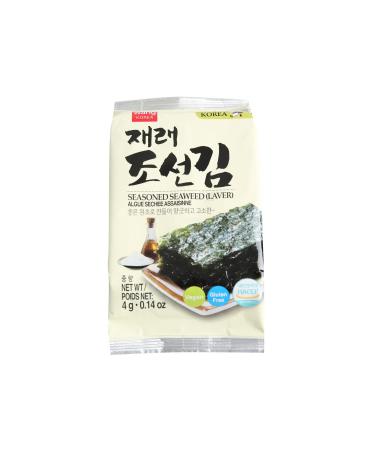 Wang Korean Roasted Seaweed Snack - Keto-friendly, Vegan, Gluten-Free, Healthy Snack - 0.14 Ounce (Pack of 24) - Original Flavor - Buy Online on GoSupps.com