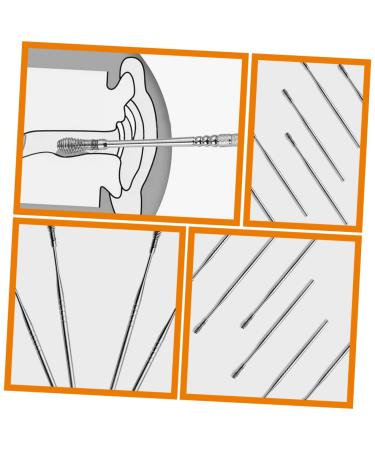 FRCOLOR 6pcs Stainless Steel Spiral Ear Pick Set - Earwax Removal Tool and Ear Cleaning Supply - Buy Online on GoSupps.com