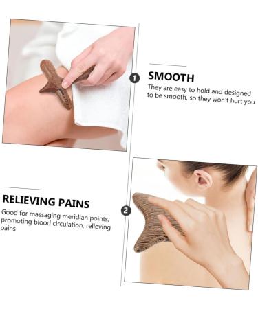 Lurrose Wooden Massage Tools - 2-Piece Stick Scrub & Foot Roller Massager for Manual Body & Face Massage | Buy Internationally - Buy Online on GoSupps.com