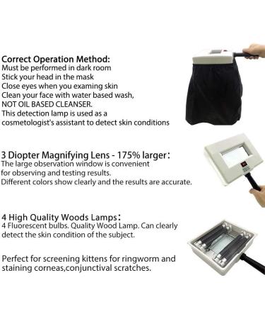 Analyseur de peau avec lampe Woods analyseur grossissant professionnel d tecteur de peau test de beaut soins du visage SPA salon de beaut peut tre facilement test la maison - Buy Online on GoSupps.com