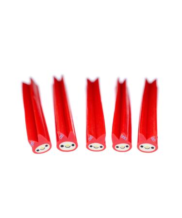 Miniblings 5X Nailart Sticks Kawaii Manga Kitten Polymer Canes 5-10mm/5cm Sticks