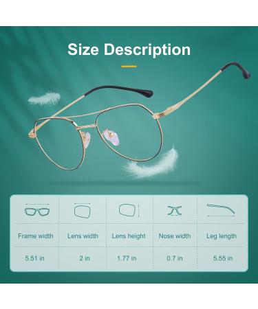 Vimbloom Blue Light Filter Glasses | Computer & Gaming - UV Protection Anti-Glare - Stylish Rose Gold & Black Options - Buy Online on GoSupps.com
