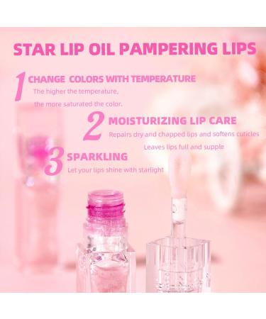 Color Changing Lip Oil - Hydrating Glitter Gloss Long Lasting Shimmery Finish Non-Sticky Formula - 1 PC - Buy Online on GoSupps.com