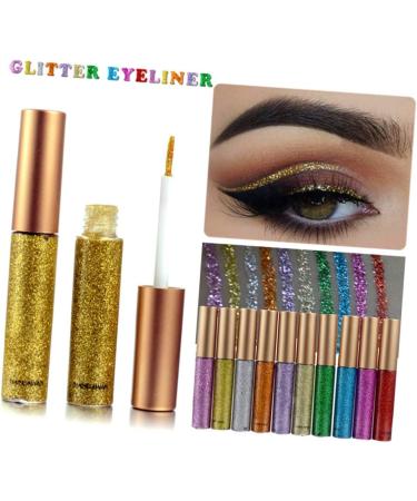 VINTORKY 10pcs Liquid Eyeshadow Eye Shadow Eyeliner Shiny Eyeshadow - Buy Online on GoSupps.com