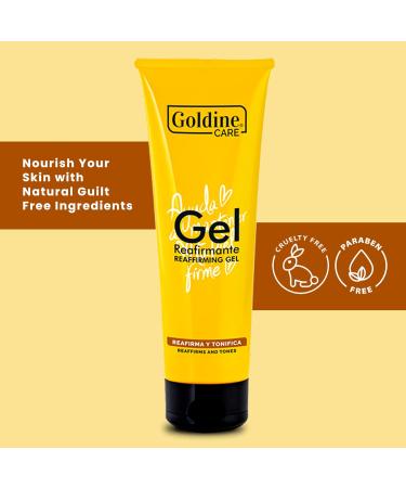 Cellulite Cold Slimming Goldine Firming Gel with Caffeine and Seaweed - Reduce Appearance of Cellulite Stretch Marks Firming and Toning Improves Circulation Cruelty-Free - Buy Online on GoSupps.com
