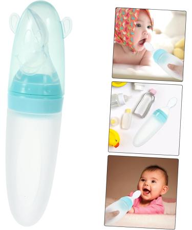 ibasenice 2 pcs Spoon Squeeze Rice Silicone Bottle Feeder Cereal Paste Greenx2pcs 21X5X5cmx2pcs - Buy Online on GoSupps.com