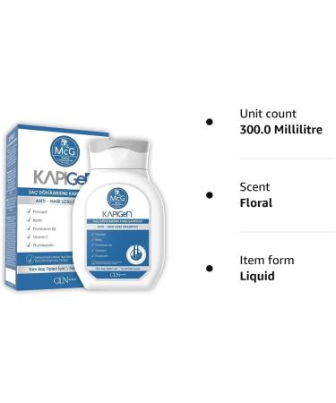 McG Kapigen Hair Growth Shampoo for Men and Women | No Side Effects | Manual Hair Loss Treatment with Procapil and Biotin | 300ml - Buy Online on GoSupps.com