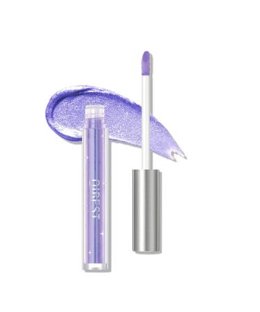 Rosarden Liquid Glitter Eyeshadow Violet Liquid Eye Glitter Purple Liquid Eyeshadow Metallic Eyeshadow Makeup Sparkling Eye Shadow Shimmer Glitter Highlighter Quick Drying Long Lasting-Light Purple