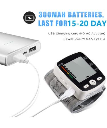 Potulas Wrist Blood Pressure Monitor with USB Charging | Automatic Digital BP Machine with Voice Broadcast & Large Display Screen - Buy Online on GoSupps.com