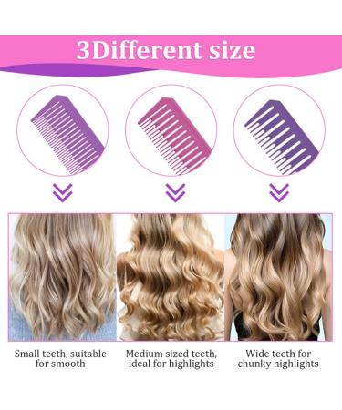 Professional 3-Sized Highlight Comb Set for Hairdresser - Vellen Strand Ridge Hairdresser Tools - Buy Online on GoSupps.com