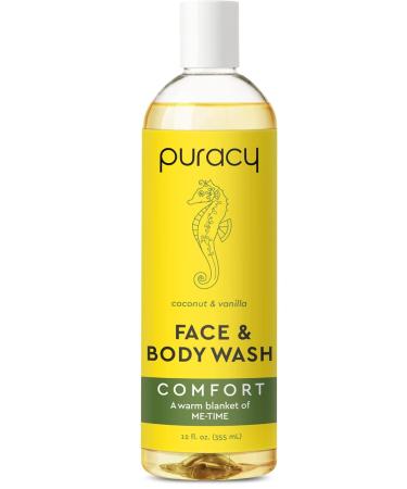 Puracy Body Wash  Natural Body Wash  98.6% Pure Plant Ingredients  Moisturizing Shower Gel for Women Men Kids  Body Soap for Dry Sensitive Skin. Gently Scented with Coconut & Vanilla 12 Oz Coconut & Vanilla 12 Fl Oz (Pac...