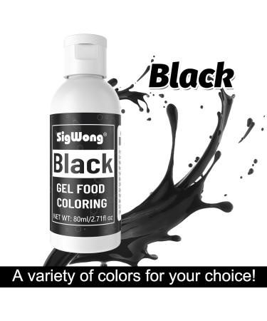 Gel Food Coloring - 80ml Black Gel Based Food Dye Vibrant Tasteless Concentrated Food Coloring for Cake Cookie Decorating Easter Egg Icing Fondant Baking Macaron - 2.71 Fl.Oz Bottles (Christmas) - Buy Online on GoSupps.com