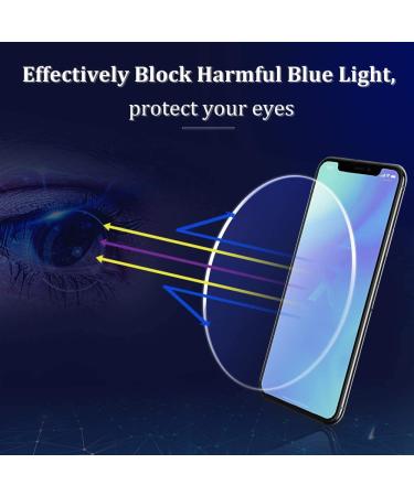 HUYA OPT Blue Light Blocking Reading Glasses TR90 Lightweight Frame 1.0x for Men & Women - Black+Leopard Pattern - Buy Online on GoSupps.com
