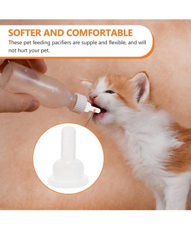40Pcs Silicone Pet Feeding Bottle Nipple Replacement for Dog Puppy Cat Kitten Rabbits - VILLCASE - Buy Online on GoSupps.com