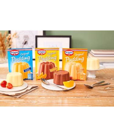 Dr. Oetker Almond Pudding Powder - 9 Pack (3 x 37g) | Delicious Dessert Mix for Special Enjoyment - International Shipping Available - Buy Online on GoSupps.com