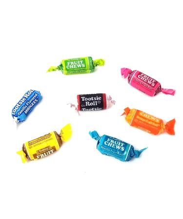 CrazyOutlet Tootsie Roll Chewy Candy Assorted Fruit Taffies - 2lb Bulk Pack - Buy Online on GoSupps.com
