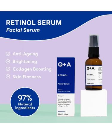 Buy Q+A Retinol Serum 30ml - Anti-Aging Skincare | Fast International Shipping - Buy Online on GoSupps.com