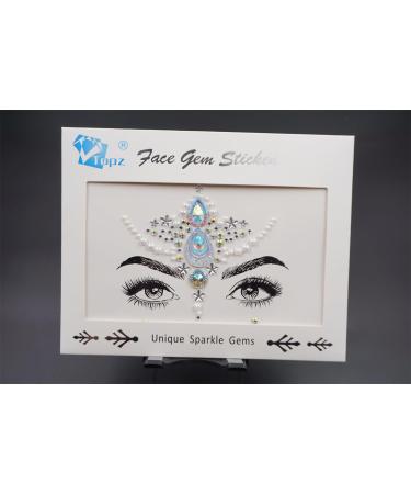 Face Gems & Rhinestone Stickers - Self-Adhesive Rave Accessories for Makeup & Festival | Mermaid Crystal Jewels - Buy Online on GoSupps.com