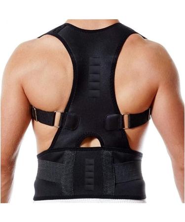 Adjustable Adult Correction Belt Sitting Back Posture Corrector Magnetic Therapy Posture Brace Shoulder Spine Back Brace Support (Color : Black Size : XX-Large) Feito na China Full moon lofty - Buy Online on GoSupps.com