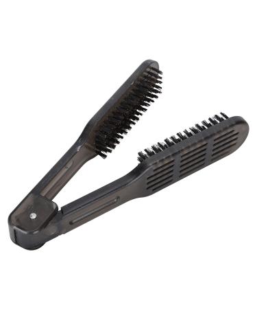 Hair Straightener Brush Styling Brush Ergonomic Handle for Fast Drying Styling with High Temperature Resistance Hair Straightener Brush