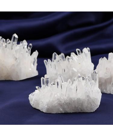 1pc Crystals and Stones Natural Clear Quartz Cluster Irregular Raw Minerals Reiki Home Office Desktop Decor Ornaments Gifts (Color : Clear Size : 1pc 30-40g) 1pc 30-40g Clear - Buy Online on GoSupps.com