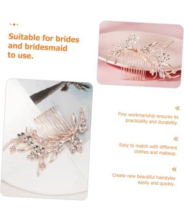 Beatifufu Bridal Comb Wedding Hair Comb Bridal Rhinestone Hair Comb Bridal Hair Comb Bride Hair Comb Bridesmaid Hair Comb Wedding Hair Accessory Crystal Hair Comb - Buy Online on GoSupps.com