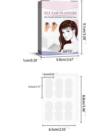 Cosmetic Ear Corrector Earring 30 Self-Adhesive Ear Patches for Protruding Ears | Discreet Elf-Ear Solution - Buy Online on GoSupps.com
