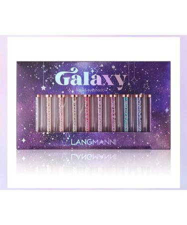 10 Colors Glitter Pearl Liquid Eyeshadow Set - Waterproof Metallic Shimmer Eye Pigment for Stunning Smokey Looks | Quick-Drying & Smudge-Proof - Buy Online on GoSupps.com
