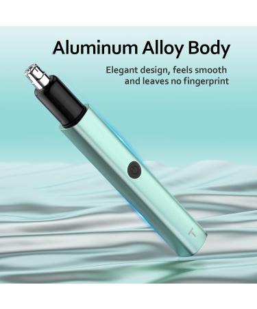 TIFOR Unisex Nose Hair Trimmer - Waterproof Compact & Rechargeable | 8000 RPM Motor for Nose Ear & Eyebrow Hair Removal - Green - Buy Online on GoSupps.com