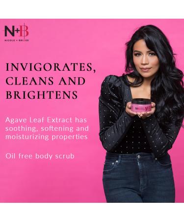 N+B Sugar Body Scrub - Invigorating & Brightening | Oil-Free Pomegranate Seed Extract | Moisturizes & Removes Impurities | 9.5oz Made in USA - Buy Online on GoSupps.com