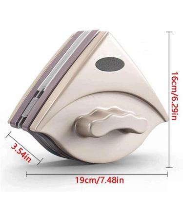 Home Double Side Magnetic Window Cleaner Strong Both Side Glass Surface Cleaning Brush Wiper Tools with Ergonomic Handle Des - Buy Online on GoSupps.com