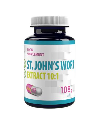 Millepertuis (St. John's Wort) quivalent 5.000 mg (500 mg d'extrait 10:1) 180 g lules v g taliennes test es en laboratoire par des tiers