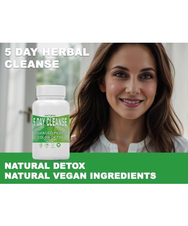 5 Day Rapid Colon Detox & Cleanse | 30 Vegan Capsules | Natural Laxative with Probiotic | Constipation Bloating Gut Detox Relief | All Natural Ingredients Vitamins | Gluten Free | Easy to Swallow 30 count (Pack of 1) - Buy Online on GoSupps.com