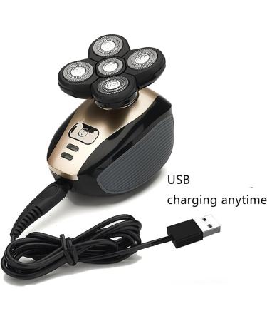 4D 360 Head Shaver for Men - 5 in 1 Wet/Dry Bald Head Shaver with Rotary Blades Clippers & Accessories | International Shipping Available - Buy Online on GoSupps.com