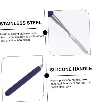 Beavorty palette stick Nail Art Stirring Tools nail art spatula makeup spatula Mixing Rod cosmetic mixing stick nail manicure tool nails gel Nail Art Tool Stainless steel nail polish - Buy Online on GoSupps.com