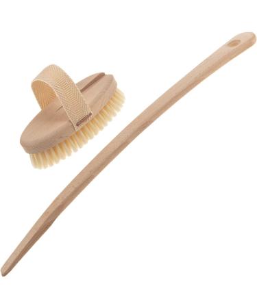 Buy SIDCO XXL Wooden Bath Brush - Long Sauna Back Brush (45 cm) for Relaxing Massage | International Shipping Available - Buy Online on GoSupps.com