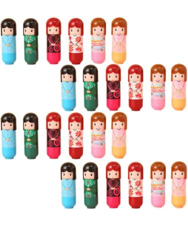 Lip Balm Doll Shaped 24 Lips Repair Moisturizer for Remove Dead Skin Nourishing (1 Box) lip moisturizer - Buy Online on GoSupps.com